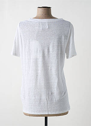 Tricou croială cambrată mâneci scurte maro ALLUDE femeie