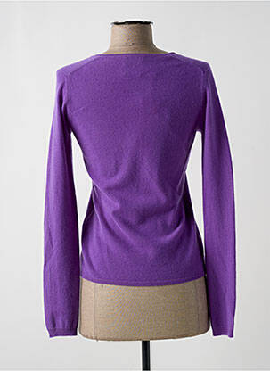 Pulover croială cambrată mâneci lungi violet ALLUDE femeie