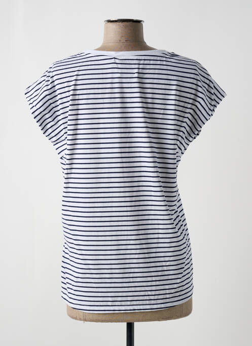 Tricou guler în v mâneci scurte alb ALLUDE femme