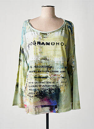 Tricou mâneci lungi mâneci lungi galben PRINTED ARTWORKS femeie