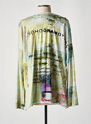 Tricou mâneci lungi mâneci lungi galben PRINTED ARTWORKS femeie