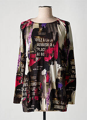 Pulover negru PRINTED ARTWORKS femeie