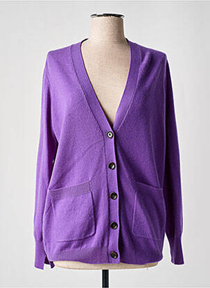 Vestă cu mâneci lungi elasticitate violet ALLUDE femeie