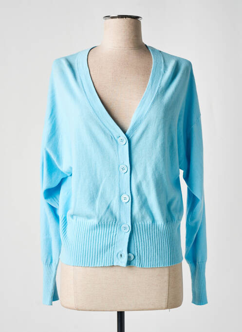 Vestă cu mâneci lungi albastru ABSOLUT CASHMERE femeie