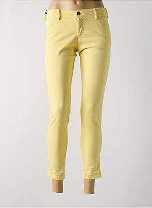 Pantalon 7/8 elasticitate mărime normală galben TEDDY SMITH femeie