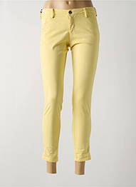 Pantalon 7/8 elasticitate mărime normală galben TEDDY SMITH femme