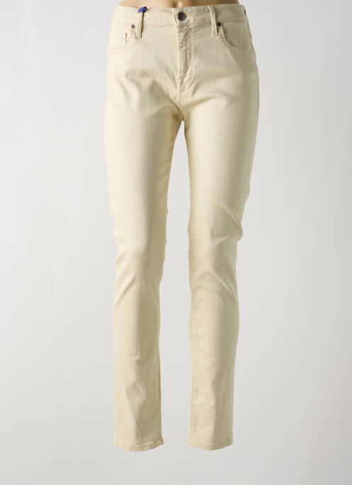 Blugi cu croială slim bej JACOB COHEN femeie