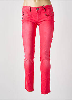 Pantalon slim talie joasă talie joasă roz FREEMAN T.PORTER femeie
