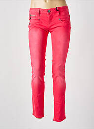 Pantalon slim talie joasă talie joasă roz FREEMAN T.PORTER femeie