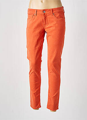 Pantalon 7/8 elasticitate talie joasă portocalie PEPE JEANS femeie