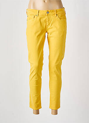 Pantalon 7/8 elasticitate talie joasă galben PEPE JEANS femeie