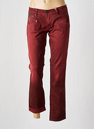 Pantalon slim talie joasă talie joasă roșu FREEMAN T.PORTER femeie
