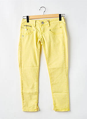 Pantalon 7/8 elasticitate talie joasă galben FREEMAN T.PORTER femeie