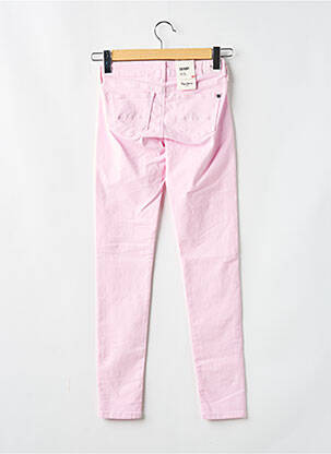 Pantalon slim țesătură poplin mărime normală roz PEPE JEANS femeie