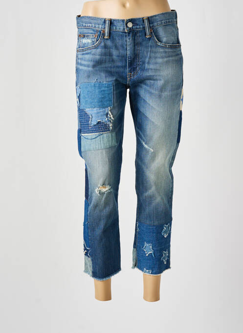 Blugi cu croială dreaptă albastru RALPH LAUREN femeie