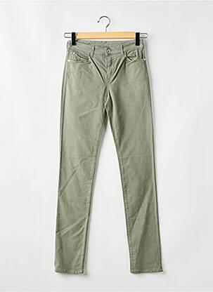 Pantalon slim verde EMPORIO ARMANI femeie