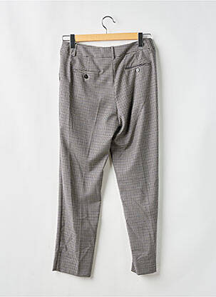 Pantalon drept închidere cu fermoar sub clapetă cu cârlig gri MAX MARA femeie