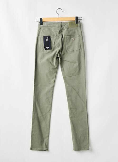 Pantalon slim verde EMPORIO ARMANI femeie