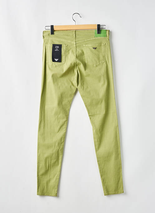 Pantalon slim verde EMPORIO ARMANI femeie
