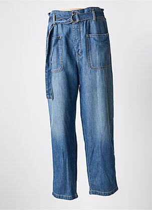 Blugi cu croială dreaptă talie înaltă talie înaltă albastru ACQUAVERDE femme