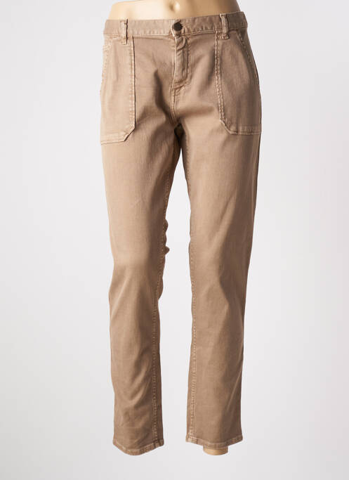 Blugi cu croială slim maro ACQUAVERDE femeie