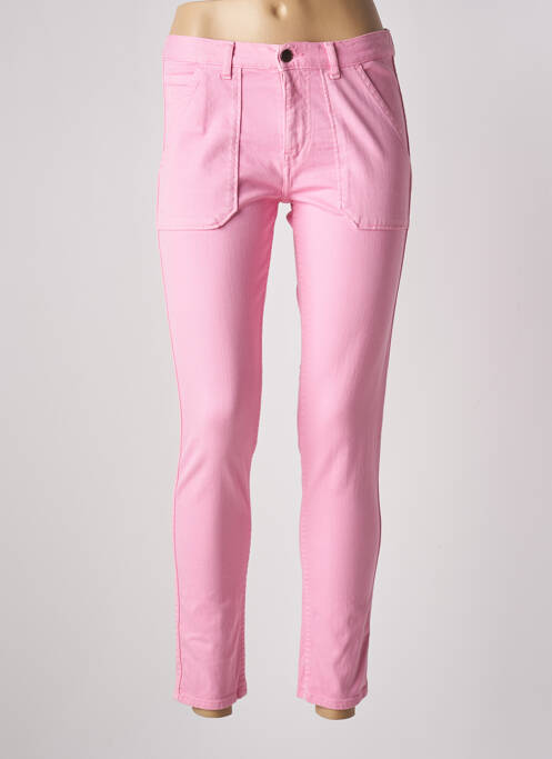 Blugi cu croială slim roz ACQUAVERDE femeie