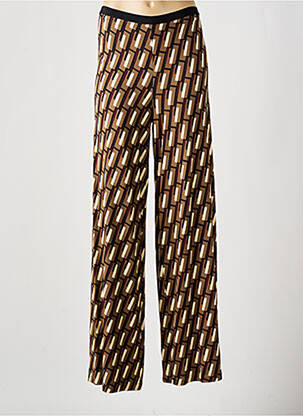 Pantalon larg maro SIYU femeie