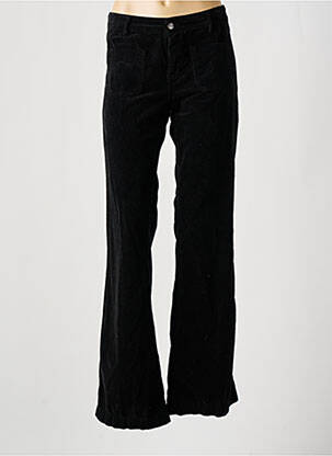 Pantalon evazat elasticitate mărime normală negru ACQUAVERDE femeie