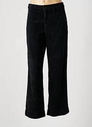 Pantalon larg închidere cu fermoar sub clapetă cu nasturi mărime normală negru ACQUAVERDE femeie