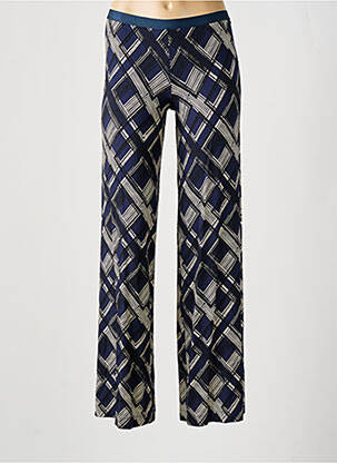 Pantalon evazat albastru SIYU femeie