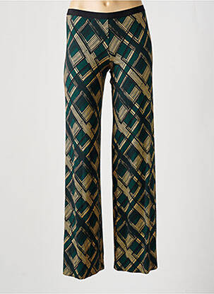 Pantalon evazat elasticitate mărime normală verde SIYU femeie