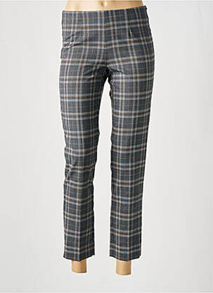 Pantalon 7/8 talie cu cleme mărime normală gri ROSSO 35 femeie