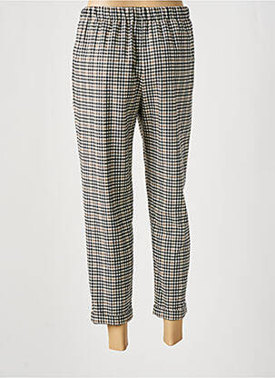 Pantalon 7/8 talie înaltă talie înaltă maro ROSSO 35 femeie