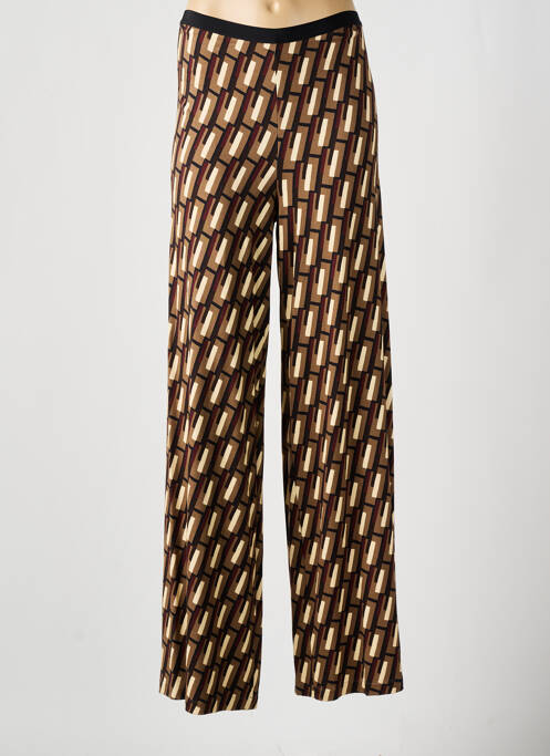 Pantalon larg maro SIYU femeie