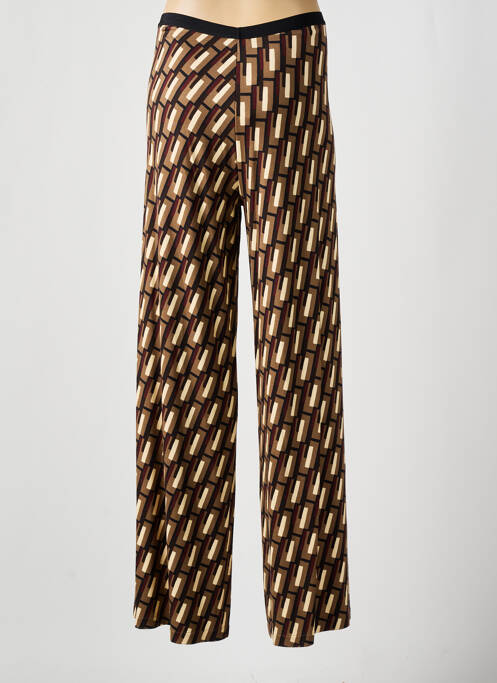 Pantalon larg maro SIYU femeie