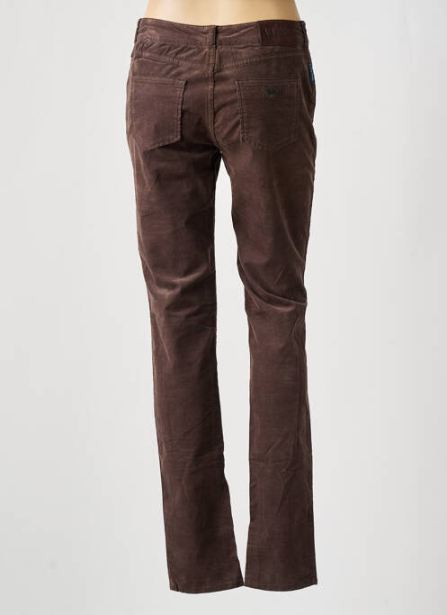 Pantalon slim maro ARMANI femeie