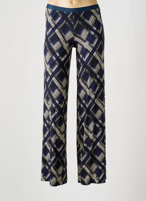 Pantalon evazat albastru SIYU femeie