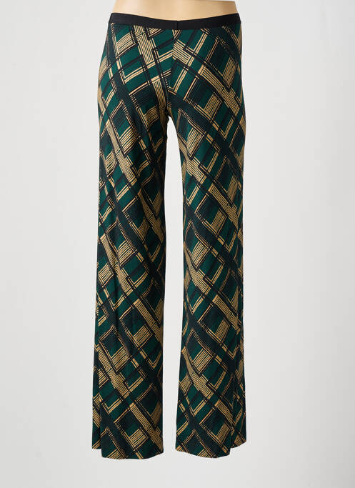 Pantalon evazat verde SIYU femeie