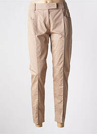 Pantalon 7/8 elasticitate mărime normală bej PAULE KA femme