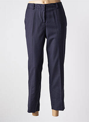 Pantalon 7/8 talie cu cleme mărime normală albastru INES DE LA FRESSANGE femeie