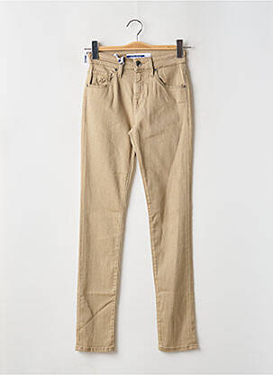 Blugi cu croială slim bej JACOB COHEN femeie