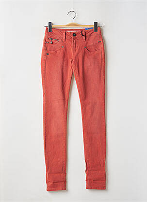 Blugi cu croială slim portocaliu FREEMAN T.PORTER femeie