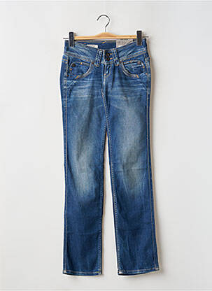 Blugi cu croială dreaptă elasticitate talie joasă albastru PEPE JEANS femeie