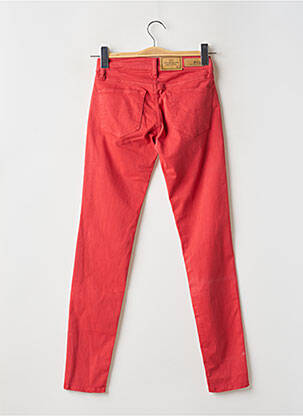 Pantalon slim țesătură poplin mărime normală roșu RALPH LAUREN femeie