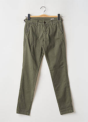Pantalon 7/8 elasticitate talie joasă verde TEDDY SMITH femeie