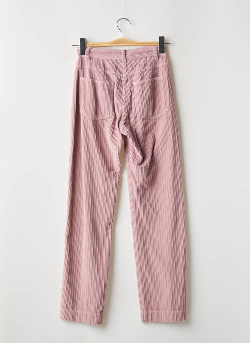 Pantalon drept talie înaltă talie înaltă roz HARTFORD femme