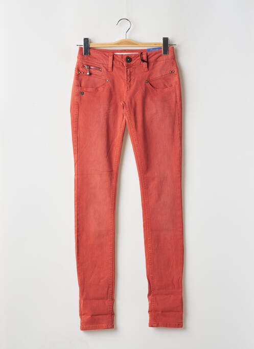 Blugi cu croială slim portocaliu FREEMAN T.PORTER femeie