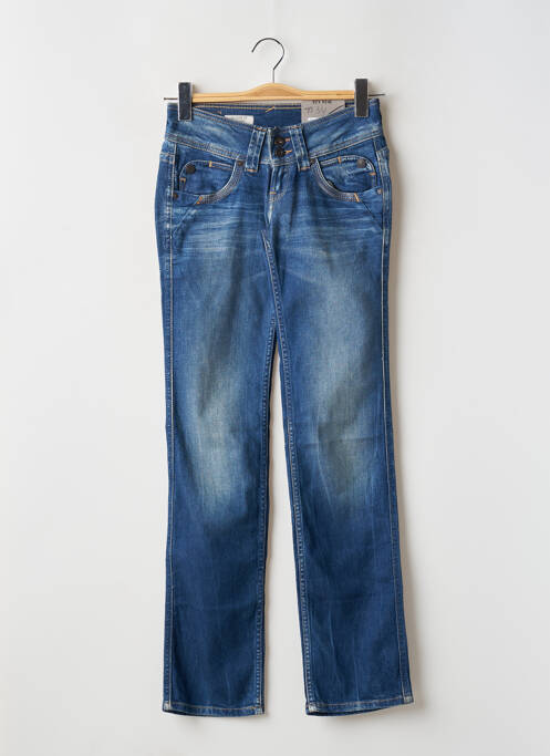 Blugi cu croială dreaptă albastru PEPE JEANS femeie