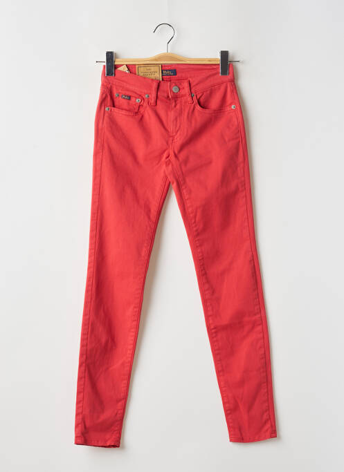 Pantalon slim roșu RALPH LAUREN femeie