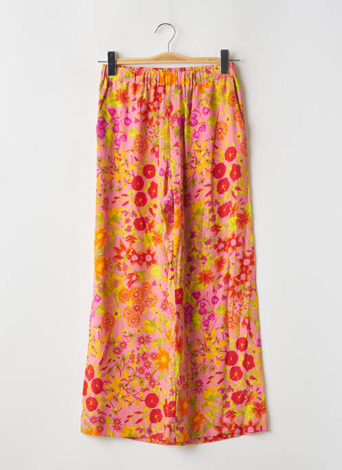 Pantalon larg roz WEEKEND MAXMARA femeie